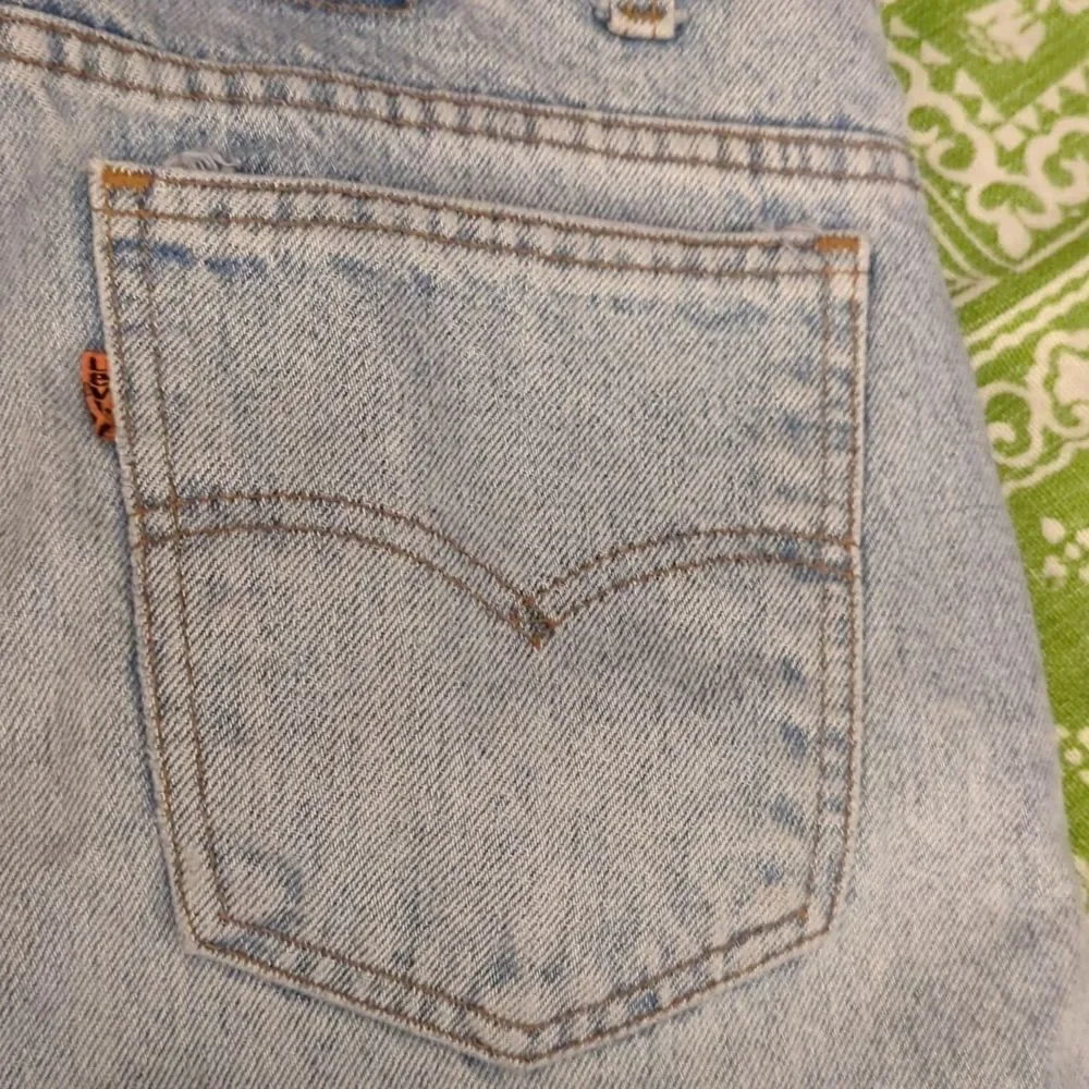 Levi's‎ vintage  505 orange tab light wash jeans size W 36 32L